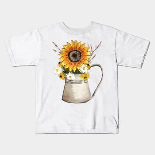 Wildflower Bouquet Graphic Kids T-Shirt